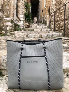 Neoprene Tote - Grey (OUT OF STOCK)